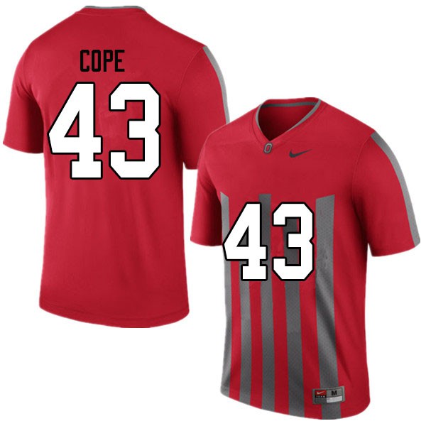 Ohio State Buckeyes #43 Robert Cope Men Official Jersey Throwback
